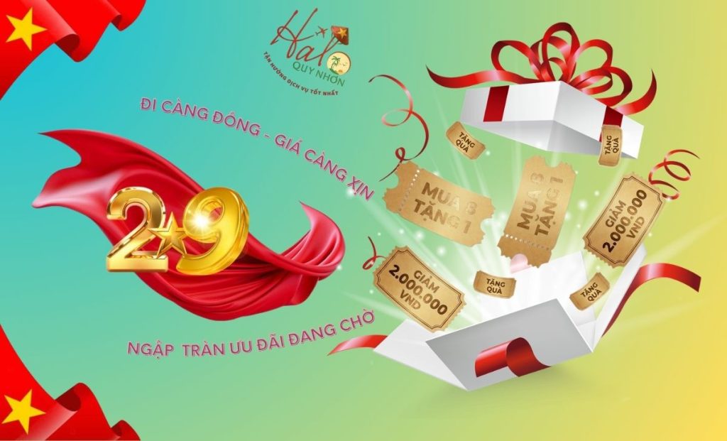 Chương trình khuyến mãi tour Quy Nhơn Phú Yên mùa lễ 2/9